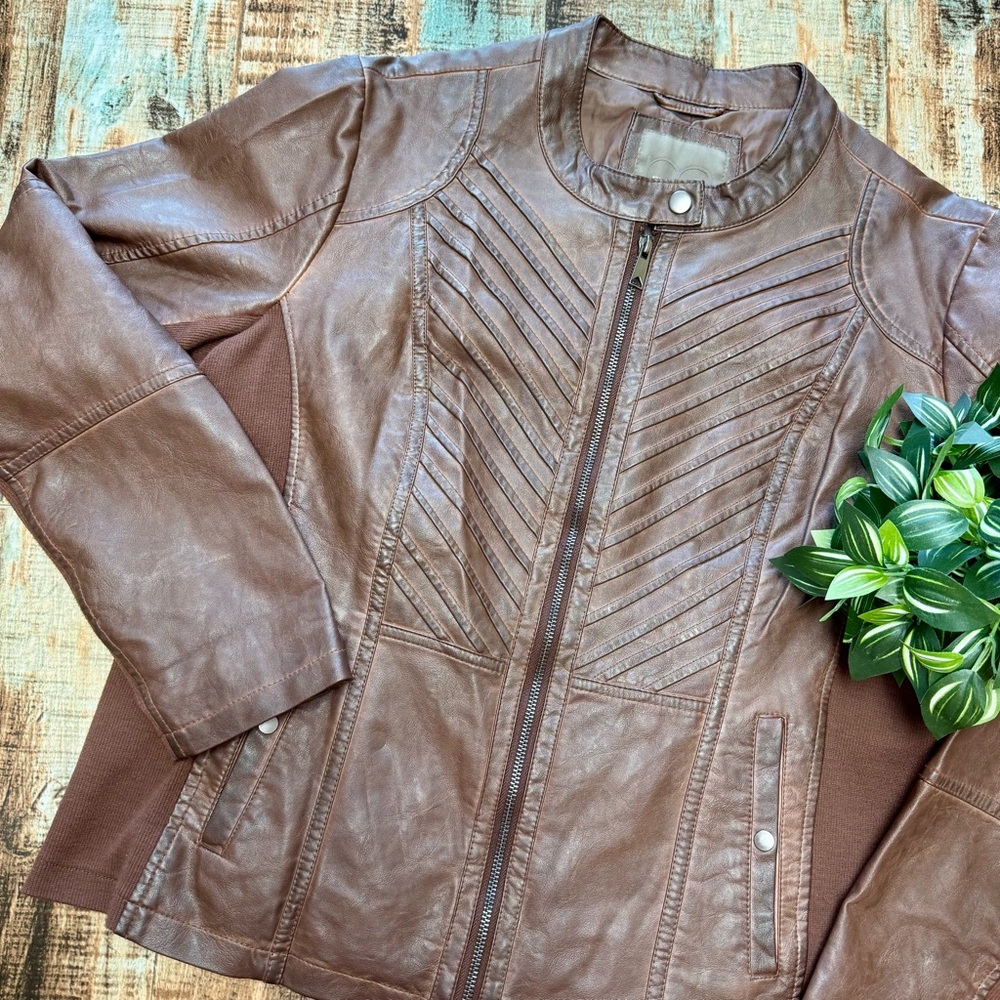 Women’s “MAURICES” Faux Leather Jacket | #P4